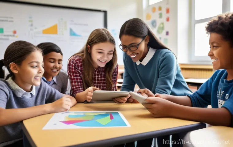교육공학과 학교 밖 학습 - **Prompt:** A diverse group of children, aged 8-12, happily engaged in an advanced, futuristic learn... 교육공학과 학교 밖 학습 - **Prompt:** A diverse group of children, aged 8-12, happily engaged in an advanced, futuristic learn...